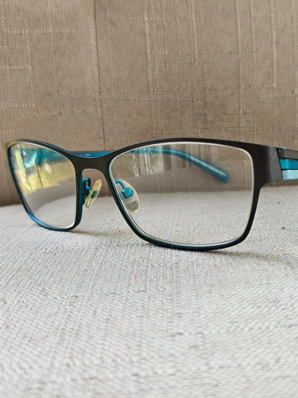 Morel France Women Eyeglasses Frame Brown/Turquoise Tone Eyewear Glasses